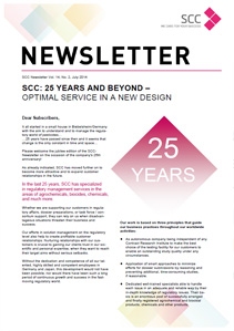 Vol. 14, No. 2 - SCC Newsletter Newsletter July 2014 / anniversary issue: 25 years SCC