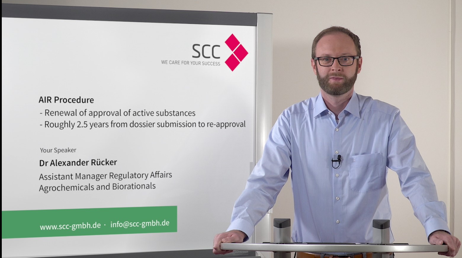 SCC video guidance on new and existing active substances