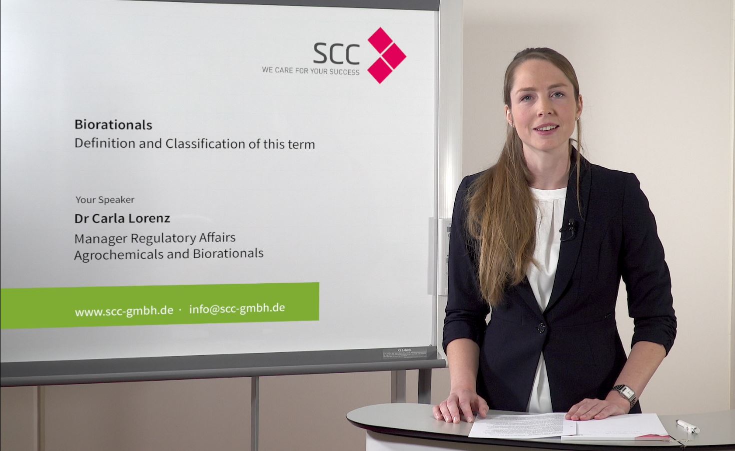 SCC video guidance on biorationals